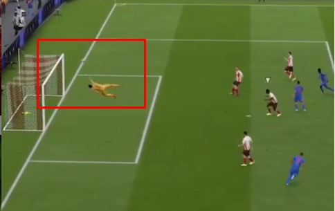 VIDEO: Cú đánh gót qua đầu thủ môn ảo diệu chỉ có trong game