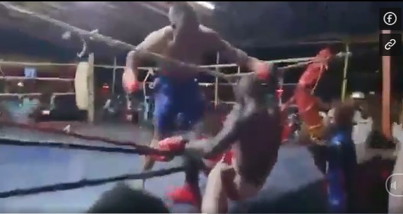 VIDEO: Đánh quá sung, võ sĩ hạ gục luôn cả HLV đối thủ