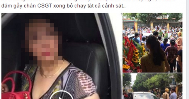 Sự thật vụ 'kiều nữ Hải Dương' đâm xe gãy chân CSGT