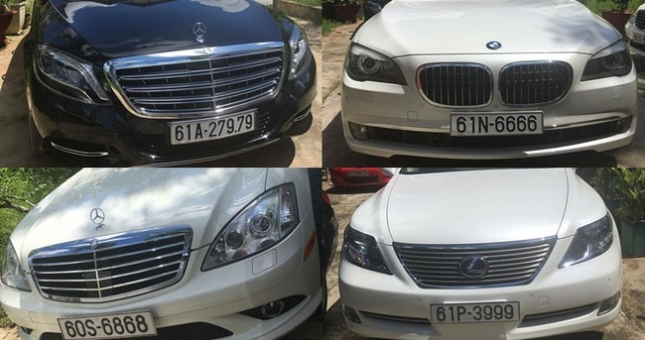 Dàn xế sang biển 'khủng' tham gia rước dâu tại Bình Dương