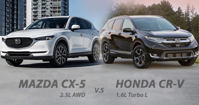 So sánh Mazda CX-5 và Honda CR-V bản cao cấp nhất vừa ra mắt