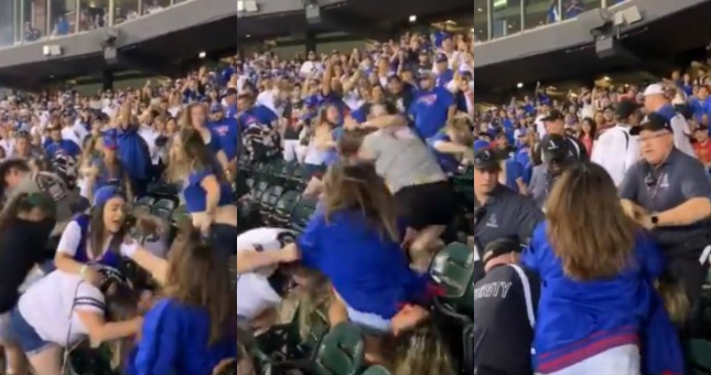 VIDEO: '500 chị em' loạn đả, lao vào tẩn nhau dữ dội trên khán đài SVĐ