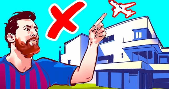 Các máy bay bị cấm bay qua không phận nhà của Messi