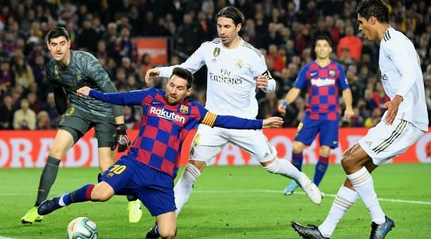 Barca và Real Madrid bất phân thắng bại trong ngày Messi im tiếng