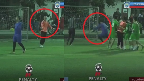 VIDEO: Thủ môn Việt Nam nhận cái kết đắng vì ăn mừng quá sớm