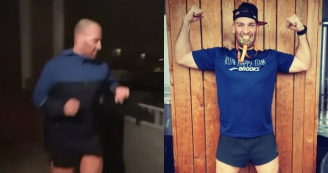 Cách ly tại nhà, người đàn ông chạy 42km trong 7 tiếng ngoài ban công