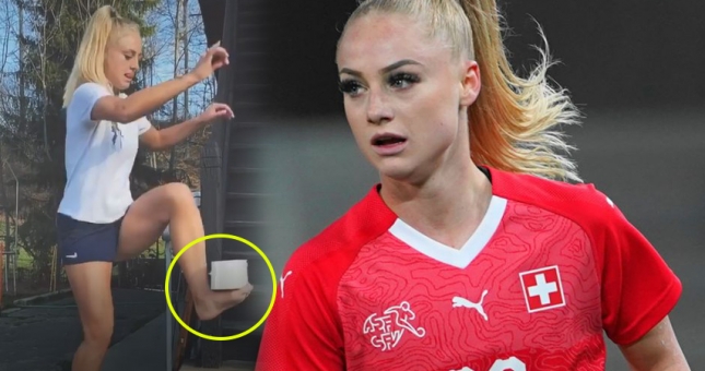 VIDEO: Nữ cầu thủ gây sốt với màn tâng giấy vệ sinh tuyệt đỉnh