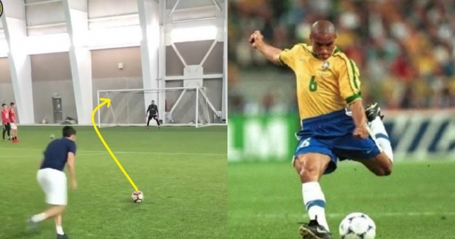VIDEO: Hơn 2,5 triệu lượt xem bàn thắng tái hiện siêu phẩm của Roberto Carlos