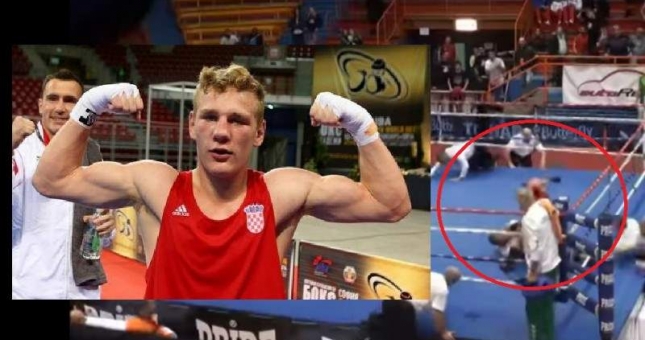 Bị xử thua, võ sĩ quyền anh nổi điên lao vào đấm túi bụi trọng tài