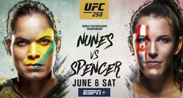 Lịch thi đấu UFC 250: Nữ vương đại chiến