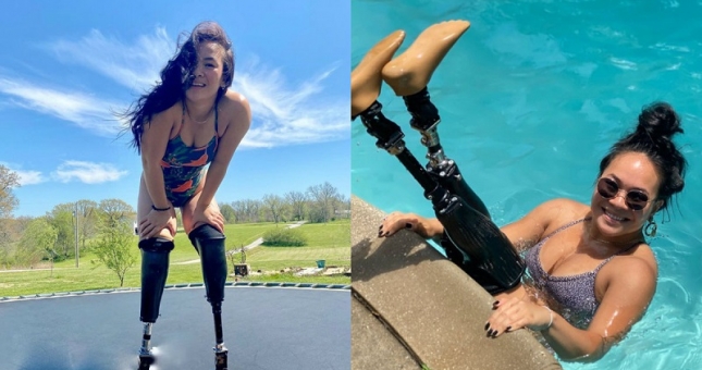 Mất 2 cẳng chân, cô gái gốc Việt vẫn trở thành nhà vô địch bơi lội thế giới