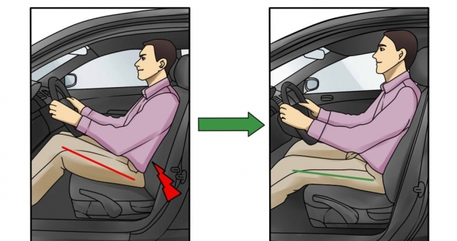 Tư thế ngồi lái ô tô chuẩn nhất để tránh bị mệt