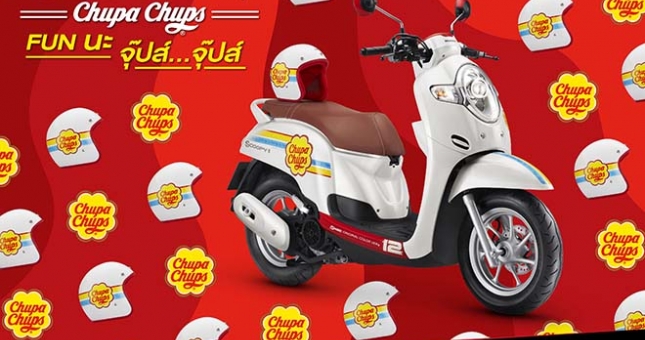 Honda ra mắt Scoopy phiên bản kẹo mút Chupa Chups