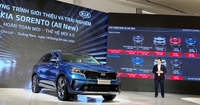 Kia Sorento 2021 chính thức ra mắt tại VN, giá từ 1,079 tỷ VNĐ