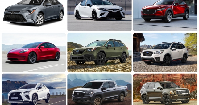 Top 10 ô tô tốt nhất 2021: Toàn xe của Nhật