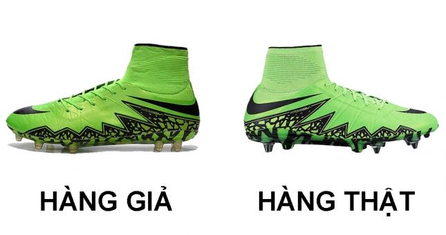 Phân biệt giày đá bóng Nike thật - giả với 5 bước đơn giản