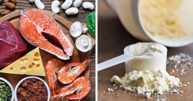 Tập Gym uống whey hay ăn thịt sẽ tăng cân nhanh hơn?