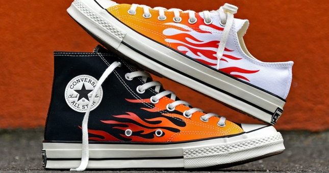 Converse đem họa tiết lửa rực rỡ lên dòng Chuck 70 huyền thoại