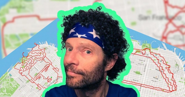 Chàng trai chạy bộ để biến đường phố thành hình vẽ gây sốt mạng xã hội