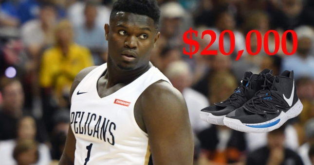 Giày bóng rổ Nike của Zion Williamson được bán lại với giá cực sốc