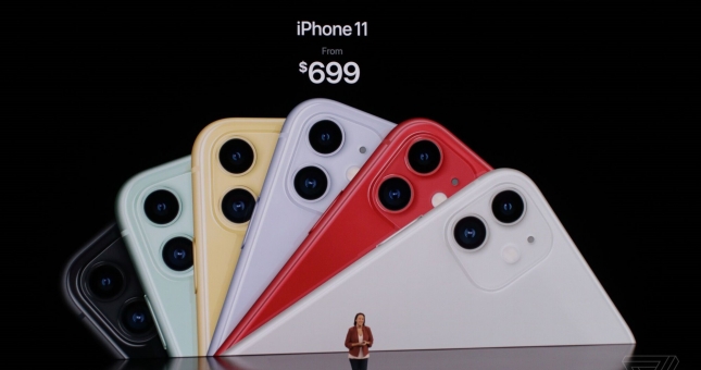 iPhone 11 Chính thức ra mắt, giá từ 699 USD, CPU nhanh hơn, Camera kép