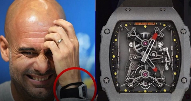 HLV trưởng Man City đeo đồng hồ siêu đắt trong buổi họp báo