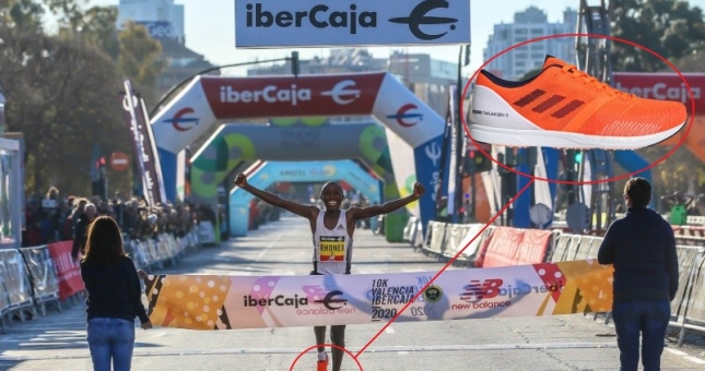 VĐV đi giày Adidas phá kỷ lục thế giới chạy 10 Km