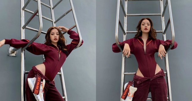 Chi Pu khoe eo 'con kiến' với BST Ivy Park x Adidas