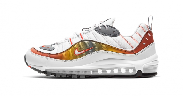 Chiêm ngưỡng Nike Air Max 98 phối màu Metalic Gold nhẹ nhàng