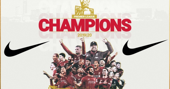 Sau chức vô địch Liverpool sẽ chuyển sang áo đấu Nike