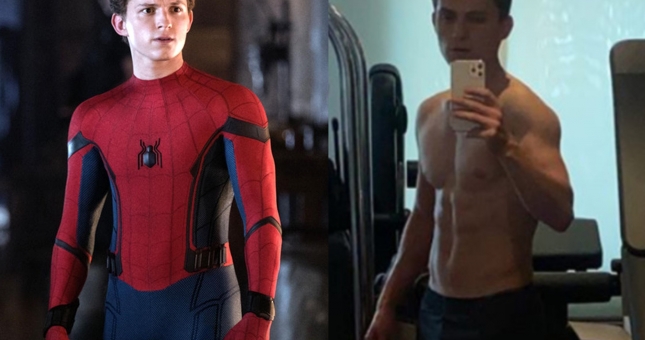 Người nhện Tom Holland khoe 6 múi tự tập tại nhà