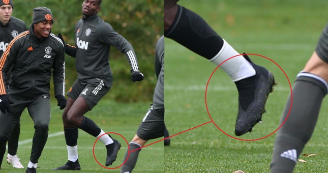 Pogba tập luyện cùng phiên bản Adidas Predator mới