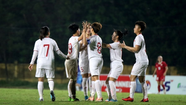 U19 nữ Việt Nam giành chiến thắng đậm trước U19 nữ Lebanon