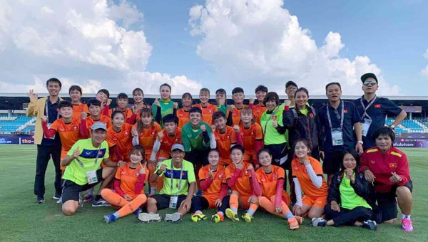 U19 nữ Việt Nam nghỉ ngơi hồi phục thể lực sau khi đánh bại Thái Lan