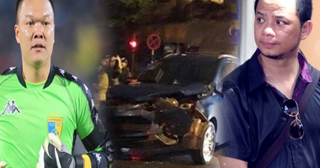 Nát đầu xe vì va chạm với thủ môn Hồng Sơn, diễn viên Anh Tuấn nói gì?