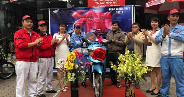 8,632 khách hàng Honda trúng xe máy chương trình tri ân Tết Kỷ Hợi 2019