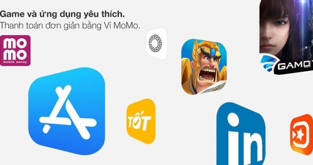 Sử dụng Ví Điện tử MoMo để thanh toán các dịch vụ của Apple tại Việt Nam