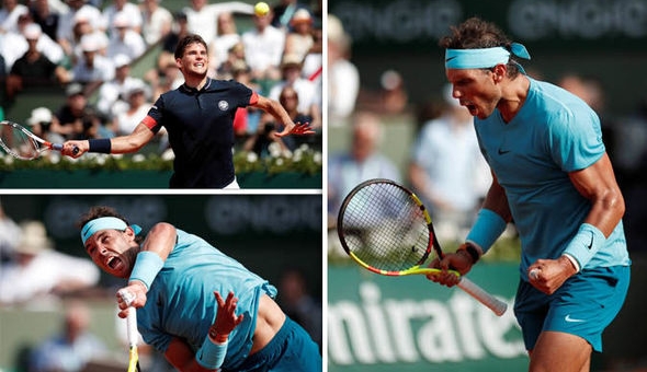  Thắng dễ Del Potro, Nadal hẹn Thiem tại chung kết