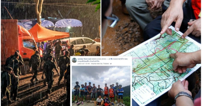 SỐC: Đội bóng Thái Lan mất tích trong khi tham quan hang động