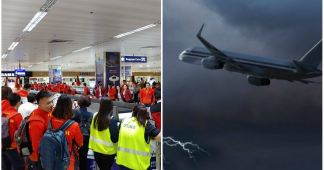 Máy bay chở Đoàn TTVN gặp sự cố 'thót tim' tại Philippines