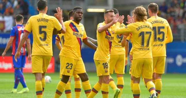 Tam tấu hòa nhịp, Barca lên đầu bảng La Liga