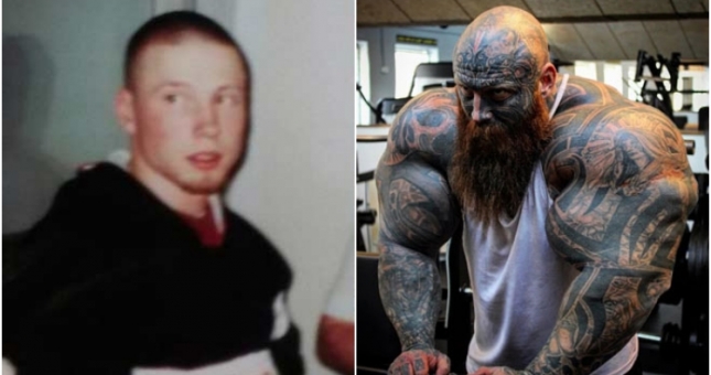 Lực sĩ đáng sợ nhất thế giới: Xăm mặt để sa ngã rồi xăm kín người để hoàn lương