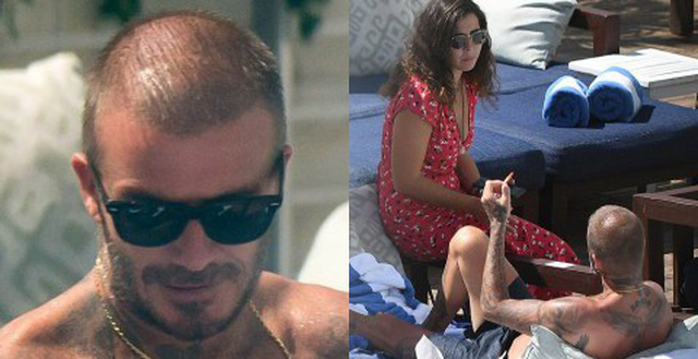 Vợ Beckham mừng thầm vì chồng bị hói