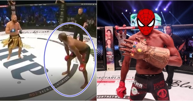 Võ sĩ 'Người Nhện' hạ đối thủ mặc váy để đoạt găng tay vô cực