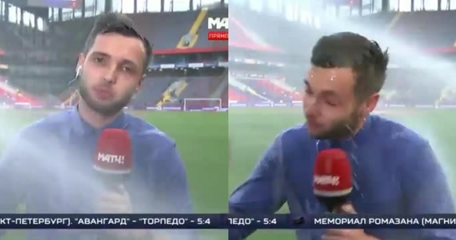 VIDEO: Bị 'tấn công', phóng viên vẫn bất chấp để hoàn thành nhiệm vụ