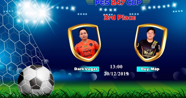 Duy Mập giành giải 3 giải PES 247 Cup