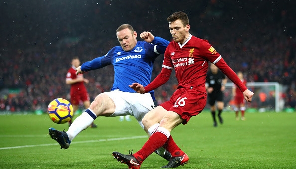 Everton cầm hòa Liverpool nhờ bàn thắng của Rooney