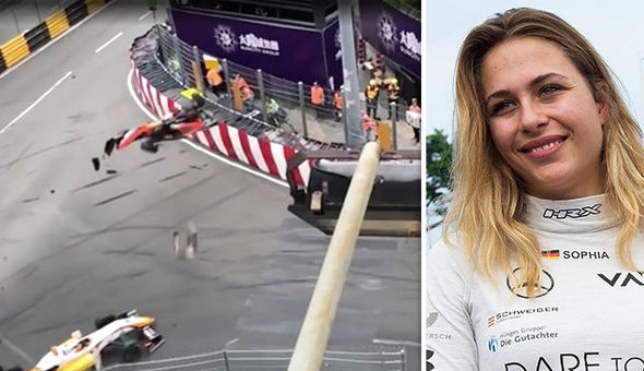 VIDEO: Tay đua nữ may mắn sống sót sau vụ tai nạn kinh hoàng