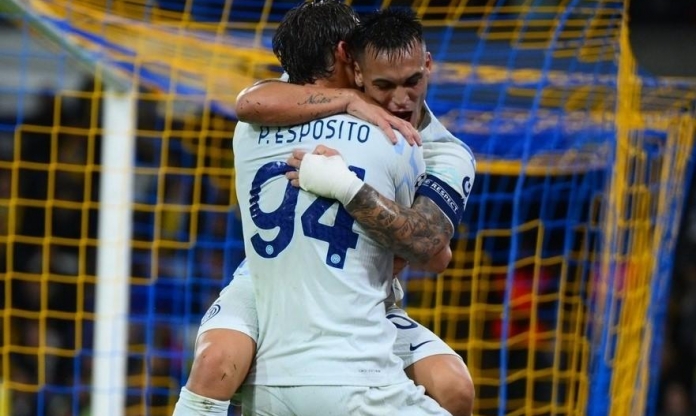 Inter Milan thị uy sức mạnh với cách biệt 4 bàn thắng