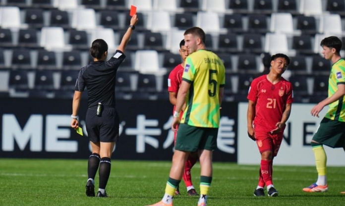 Truyền thông Thái Lan: 'Thẻ đỏ là bước ngoặt khiến U23 Thái Lan gục ngã'
